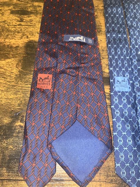 mens hermes ties ebay|Hermes extra long ties.